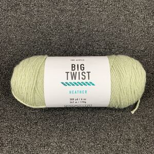 Big Twist Heather Sage 380yds 6oz Worsted 4 Medium Yarn Discontinued